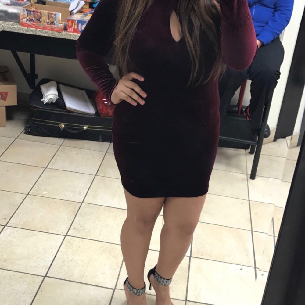 Burgundy Dress